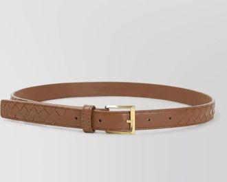 Bottega Veneta leather slim belt
