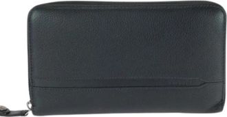 Bulgari Pre-owned Vintage Long Wallet (Bi-fold) - Heren - Vintage Accessoires - Zwart - ONE Size - Leer - Vintage