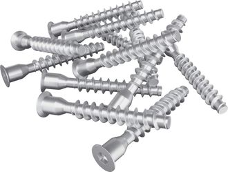vidaXL Tornillos Confirmat 2500 Uds. Plateado Metal Vidaxl