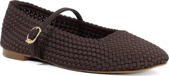Dune London Womens Ladies Hosta - Mary Janes Pointed Flats - Brown - Size UK 5