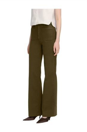 Frame Denim Refined Flare Jeans In Tree Moss