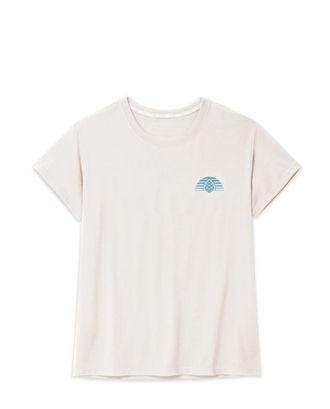Stio | Womens Grand Horizon Tee Shirt, Size Extra Small in Mountain Goat