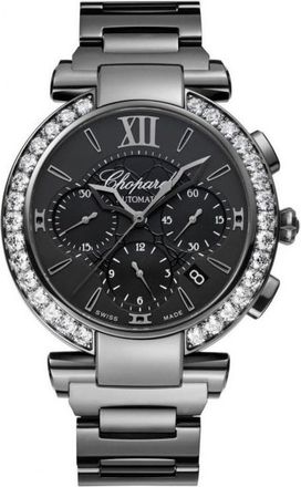 Chopard Imperiale Chronograph Automatic Diamond Black Dial Unisex Watch 388549-3006