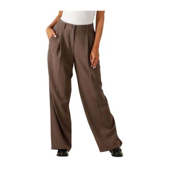 Moss Copenhagen Dames, Broeken, Bruin, Maat: XL