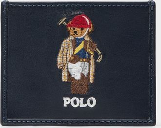 Polo Ralph Lauren Mens Polo-playing teddy bear card holder