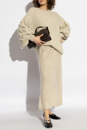 Lisa Yang Cashmere Skirt Asta, Womens, Beige