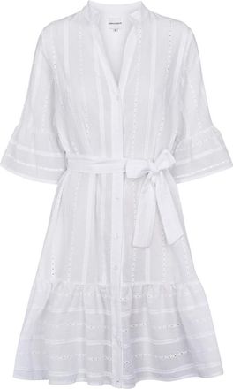 Americandreams Mona Jurk - Dames - Shirt Kleedjes - Wit - L - Katoen - Kleedjes