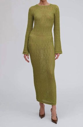 Ronny Kobo Exa Knit Dress In Sage