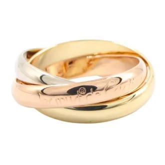 Cartier Gold Silver Yellow Gold (18K) Pink Gold (18K) White Gold (18K) Band Ring (Pre-Owned)