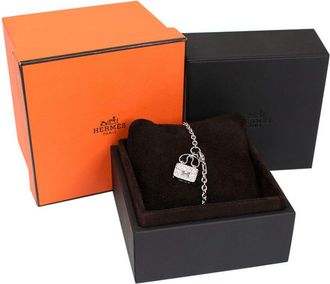 Herm&egrave;s White Gold and Diamond Constance Bracelet