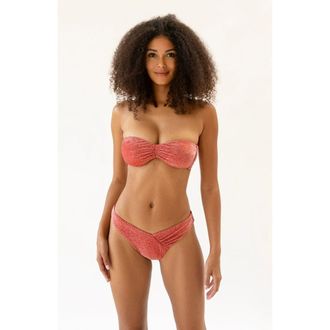 Dippin' Daisy's Swimwear Hudson Bandeau Bikini Top in Flame at Nordstrom, Size X-Large