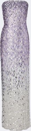 Jenny Packham Lucille sequined strapless gown