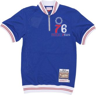 Mitchell & Ness NBA Schietshirt 1966 Philadelphia 76ers - Heren - Polos - Blauw - XL - Polyester - Tops