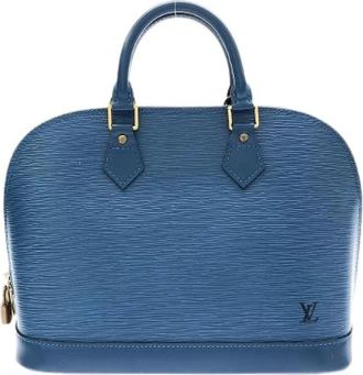 Louis Vuitton Pre-owned Handbags, female, Blue, Size: ONE SIZE Pre-owned Alma Epi Calf Handbag