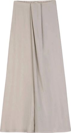Alysi Wide Broeken - Dames - Wijde Broeken - Beige - XS - Broeken