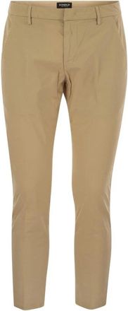 Dondup Alfredo Slim Broeken - Dames - Slim Fit Broeken - Beige - W31 - Katoen - Broeken