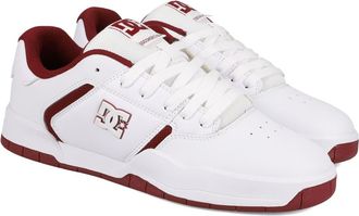 DC Sneaker DC SHOES Central, Herren, Gr. 6,5(38,5), lila (wei&szlig;, lila wine), Obermaterial:Obermaterial: Leder / Futter: Textil / Aussensohle: Gummi;, Schu