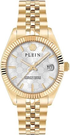 Philipp Plein Accessoires, Heren, Geel, ONE Size, Date Superlative Armbandhorloge