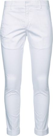 Dondup White Flat Front Pants