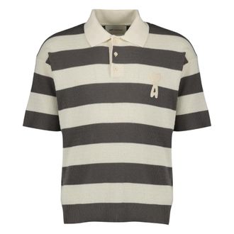 Ami Polo Shirts, male, Brown, Size: S Polo Shirt