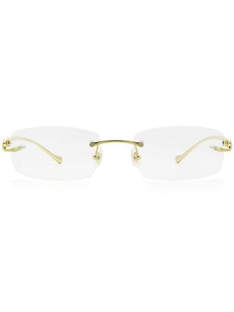 Cartier Panth&egrave;re square glasses - Gold