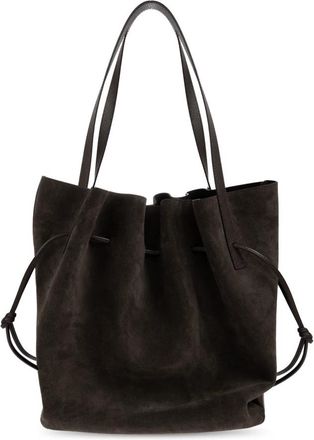 Yuzefi Scallop Tote - Dames - Shoppers - Bruin - ONE Size - Leer - Tassen