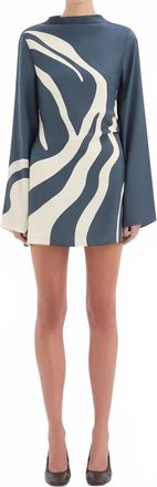 Sir. Lilou Long Sleeve Mini Dress In Blue