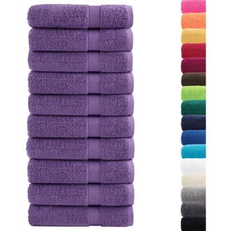 vidaXL Toallas De Ba&ntilde;o Solund 10 Unidades 100x150 Cm 600 Gsm Vidaxl