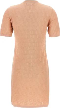 Fendi Womens Multicolor Cotton Short Dress