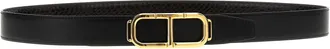 Tom Ford Reversible Python-Print Leather Belt - Black
