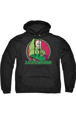 Gildan DC Comics Lex Luthor Adult Pull Over Hoodie / Hooded Sweatshirt