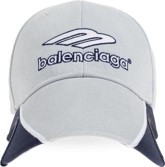 Balenciaga 3b Football Cap - Heren - Petten - Grijs - M - Katoen - Accessoires