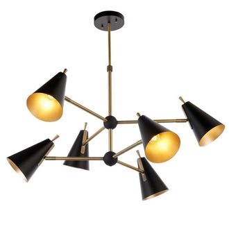 Netlighting ALTA Multi Arm Dimmable Stylish Indoor Shade Pendant Ceiling Lamp in Yellow