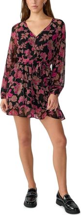 Sanctuary Printed Sensation Soft Dress In Cranberry Bloom
