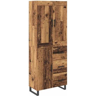 vidaXL Aparador Alto Con Caj&oacute;n Madera Vieja 69,5 X 34 X 180 Cm Vidaxl