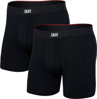 Saxx Mens Vibe Extra Super Soft Boxer Brief In Black