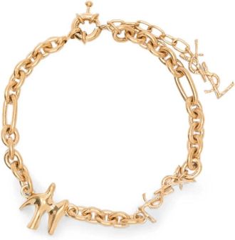 Saint Laurent Cassandre Armband - Heren - Armbanden - Geel - M - Accessoires