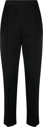 Moncler tailored trousers - women - Cotton/Spandex/Elastane - 42 - Black