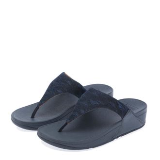 FitFlop Dames Fit Flop Lulu Glitz teen-post sandalen in Navy