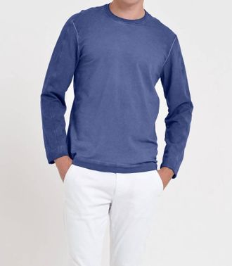 Ploumanac'h Docks Crewneck Sweatshirt In Blue