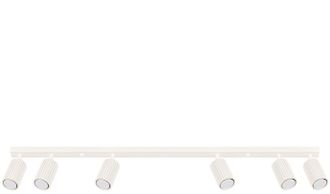 Sollux Lighting Design Deckenlampe Karbon 6-Flammig (linear), Beige