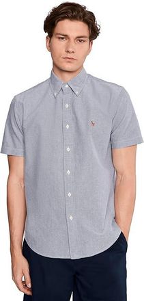 Polo Ralph Lauren Classic Fit Plaid Oxford Shirt Mens Clothing Navy : 2XL, Cotton