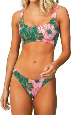 Maaji Sporty Bralette Guinea Top In Floral Stamp