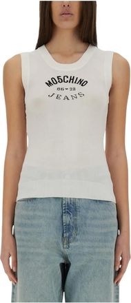 Moschino Tops, Dames, Wit, XS, Top Urban