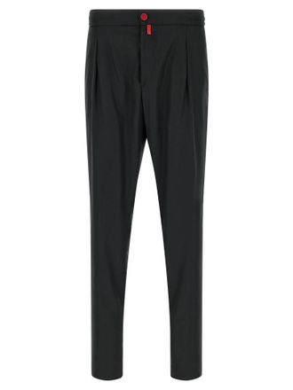 Kiton Gray Wool Casual Mens Pants