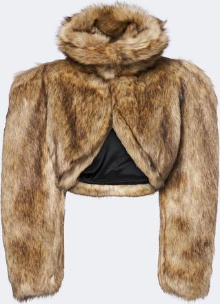 DAVID KOMA Chaqueta cropped con cuello alto