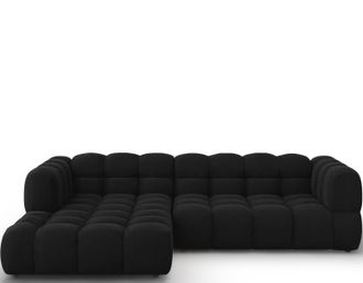 BLOOMINGLOFT 4-Sitzer Design Ecksofa Sky mit Eckteil links
