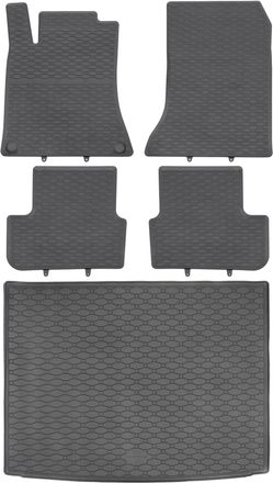 OEM Juego De Alfombrillas De Goma Para Coche Y Alfombrilla Para Maletero Para Mercedes Gla I Crossover (de Marzo De 2014 A Noviembre De 2019)