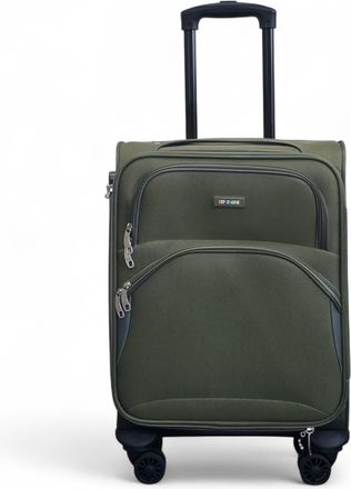 Infinity Leather Zachte cabinekoffer 48 x 37 x 20 cm Veilige reiskoffer Geschikt voor Easyjet, Ryanair