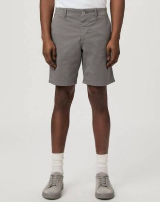 Paige Mens Mid Rise Short In Cool Slate